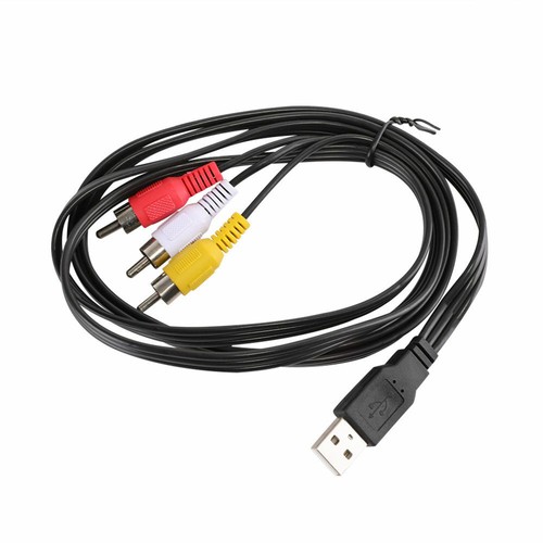 Usb 3rca cable male jack - male,